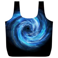 Hole Space Galaxy Star Planet Full Print Recycle Bags (l) 