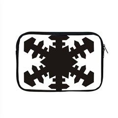 Snowflakes Black Apple Macbook Pro 15  Zipper Case