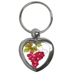 Red Fruit Grape Key Chains (heart) 