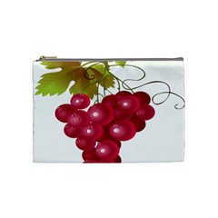 Red Fruit Grape Cosmetic Bag (medium)  by Mariart