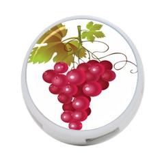 Red Fruit Grape 4-port Usb Hub (two Sides)  by Mariart