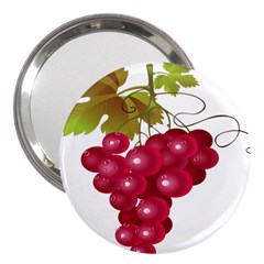 Red Fruit Grape 3  Handbag Mirrors