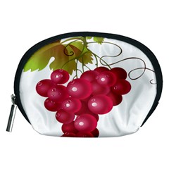 Red Fruit Grape Accessory Pouches (medium)  by Mariart