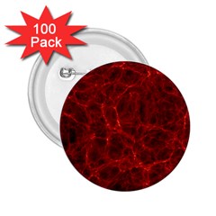 Simulation Red Water Waves Light 2 25  Buttons (100 Pack)  by Mariart