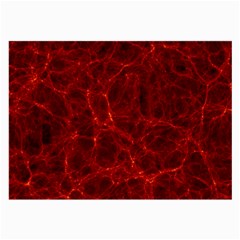 Simulation Red Water Waves Light Large Glasses Cloth