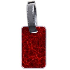 Simulation Red Water Waves Light Luggage Tags (two Sides)