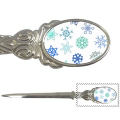 Snowflakes Blue Green Star Letter Openers