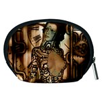 Steampunk, Steampunk Women With Clocks And Gears Accessory Pouches (Medium)  Back