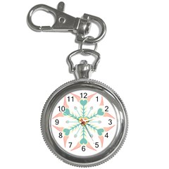 Snowflakes Heart Love Valentine Angle Pink Blue Sexy Key Chain Watches by Mariart