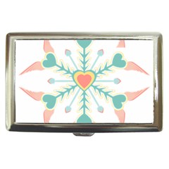 Snowflakes Heart Love Valentine Angle Pink Blue Sexy Cigarette Money Cases