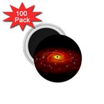 Space Galaxy Black Sun 1.75  Magnets (100 pack)  Front