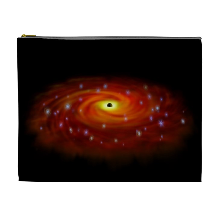 Space Galaxy Black Sun Cosmetic Bag (XL)