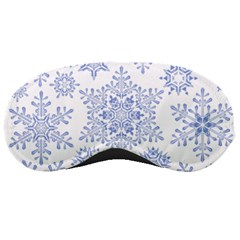 Snowflakes Blue White Cool Sleeping Masks