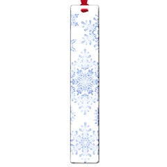 Snowflakes Blue White Cool Large Book Marks