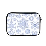 Snowflakes Blue White Cool Apple MacBook Pro 15  Zipper Case Front