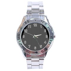 Space Line Grey Black Stainless Steel Analogue Watch by Mariart