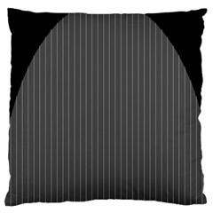 Space Line Grey Black Large Cushion Case (two Sides)