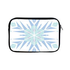 Snowflakes Star Blue Triangle Apple Ipad Mini Zipper Cases by Mariart