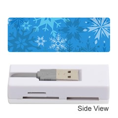 Snowflakes Cool Blue Star Memory Card Reader (stick) 