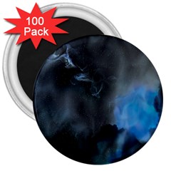 Space Star Blue Sky 3  Magnets (100 Pack)