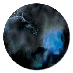 Space Star Blue Sky Magnet 5  (round)
