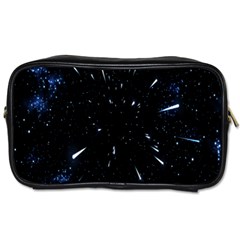 Space Warp Speed Hyperspace Through Starfield Nebula Space Star Line Light Hole Toiletries Bags by Mariart