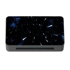 Space Warp Speed Hyperspace Through Starfield Nebula Space Star Line Light Hole Memory Card Reader With Cf by Mariart