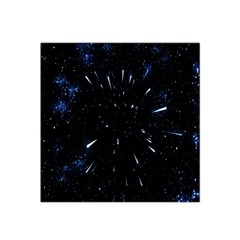 Space Warp Speed Hyperspace Through Starfield Nebula Space Star Line Light Hole Satin Bandana Scarf by Mariart