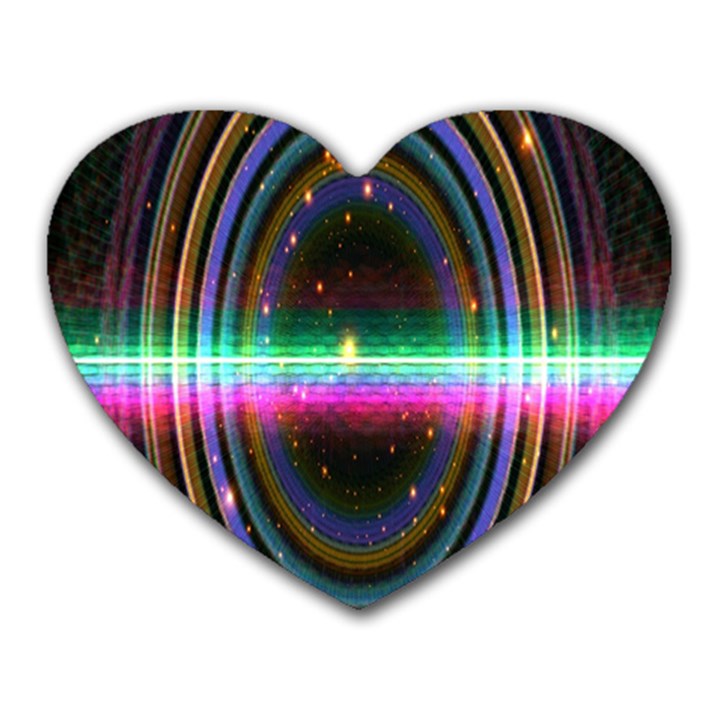 Spectrum Space Line Rainbow Hole Heart Mousepads