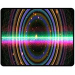 Spectrum Space Line Rainbow Hole Fleece Blanket (Medium)  60 x50  Blanket Front