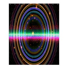 Spectrum Space Line Rainbow Hole Shower Curtain 60  X 72  (medium) 