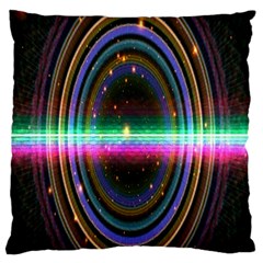 Spectrum Space Line Rainbow Hole Standard Flano Cushion Case (two Sides)