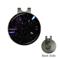 Space Warp Speed Hyperspace Through Starfield Nebula Space Star Hole Galaxy Hat Clips With Golf Markers by Mariart