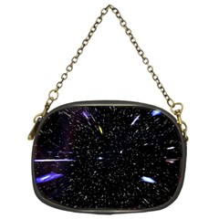 Space Warp Speed Hyperspace Through Starfield Nebula Space Star Hole Galaxy Chain Purses (two Sides)  by Mariart