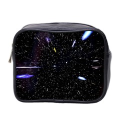 Space Warp Speed Hyperspace Through Starfield Nebula Space Star Hole Galaxy Mini Toiletries Bag 2-side