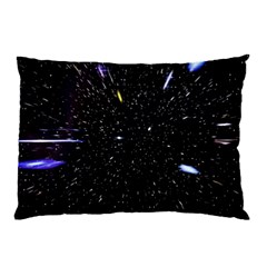 Space Warp Speed Hyperspace Through Starfield Nebula Space Star Hole Galaxy Pillow Case (two Sides) by Mariart