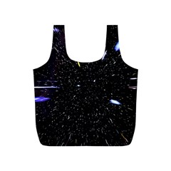 Space Warp Speed Hyperspace Through Starfield Nebula Space Star Hole Galaxy Full Print Recycle Bags (s)  by Mariart
