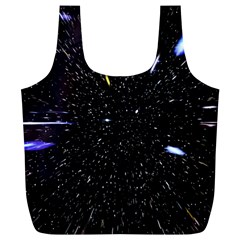 Space Warp Speed Hyperspace Through Starfield Nebula Space Star Hole Galaxy Full Print Recycle Bags (l)  by Mariart
