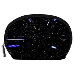 Space Warp Speed Hyperspace Through Starfield Nebula Space Star Hole Galaxy Accessory Pouches (large)  by Mariart