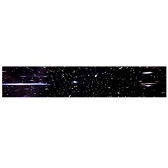Space Warp Speed Hyperspace Through Starfield Nebula Space Star Hole Galaxy Flano Scarf (large)