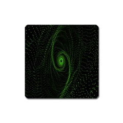 Space Green Hypnotizing Tunnel Animation Hole Polka Green Square Magnet