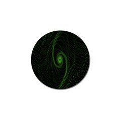 Space Green Hypnotizing Tunnel Animation Hole Polka Green Golf Ball Marker (10 Pack)