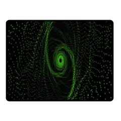 Space Green Hypnotizing Tunnel Animation Hole Polka Green Fleece Blanket (small) by Mariart