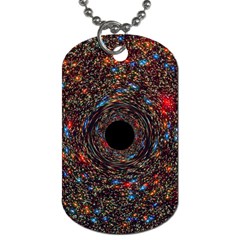Space Star Light Black Hole Dog Tag (one Side) by Mariart