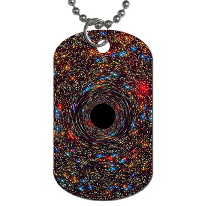 Space Star Light Black Hole Dog Tag (One Side)