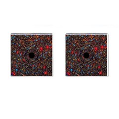 Space Star Light Black Hole Cufflinks (square) by Mariart