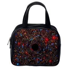 Space Star Light Black Hole Classic Handbags (one Side)