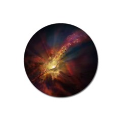 Sun Light Galaxy Magnet 3  (round) by Mariart