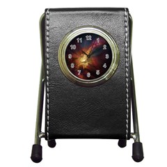 Sun Light Galaxy Pen Holder Desk Clocks