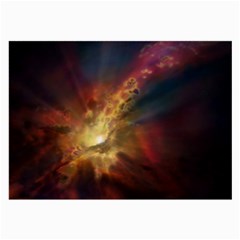 Sun Light Galaxy Large Glasses Cloth (2-side) by Mariart